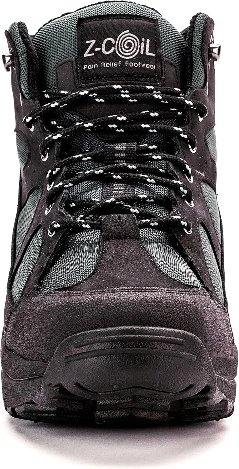 Z-CoiL Men's Outback Pain-Relief Footwear, Black, Open Coil