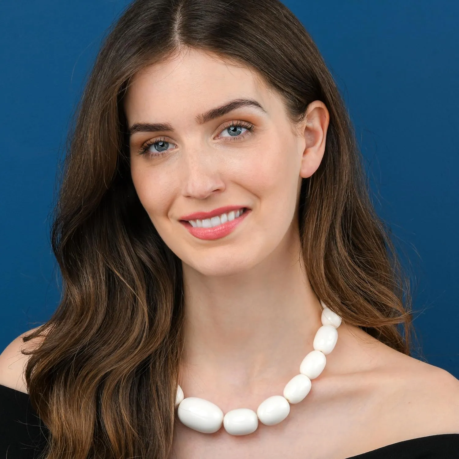 ZAVANA Large Statement Necklace for Women, Handmade Boho Chic Chunky Necklace for Women, Elegant Bohemian Costume Jewelry for Women